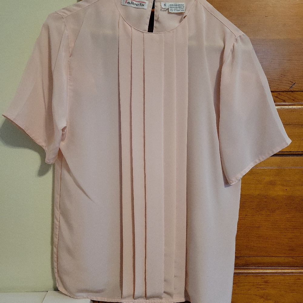 Talbots Light Pink Blouse - Size 4